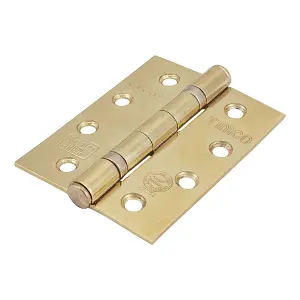 Timco - Grade 11 Ball Bearing Fire Door Hinges - Electro Brass (Size 101 x 76 - 2 Pieces)