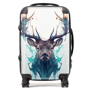 Stag Face Splashart Suitcase - Cabin