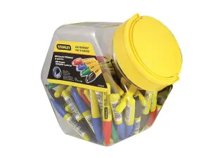 STANLEY - Mini Fine Tip Marker, Mixed Colours (Tub 72)