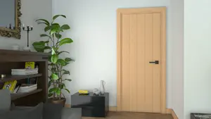 Green & Taylor Oak Traditional Vertical Panel FD30 Fire Door