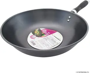 New Wok Pan Bakelite Handle Stir Fry Chinese Cooking Kitchen Saucepan Non Stick 30cm