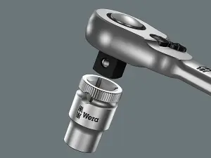 Wera 05004064001 Zyklop 8004C Metal-Switch Slim Ratchet 1/2in Drive WER004064