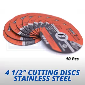 115 X 0.8mm Cutting Disc 10 x 115mm Metal Cutting Discs Air Tool Steel Angle Grinder