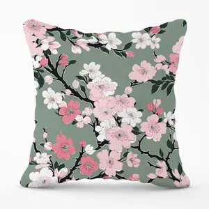 Pink Floral Abstract Pattern Cushions 60cm x 60cm