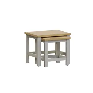 Beacsfield 2 Piece Nest of Tables Grey