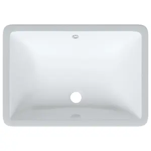 Bathroom Sink White 52x38.5x19.5 cm Rectangular Ceramic