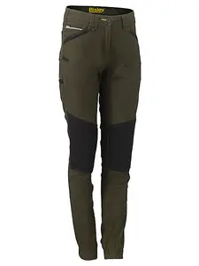 BISLEY WORKWEAR WOMEN'S FLX & MOVE SHIELD PANEL TROUSERS OLIVE 10