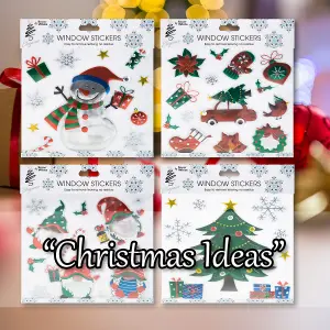 Christmas Stickers 1 x Varied Design 21cm x 21cm Christmas Themed