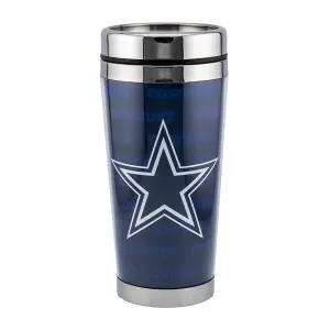 Dallas Cowboys Wrap Travel Mug Blue/Silver (One Size)