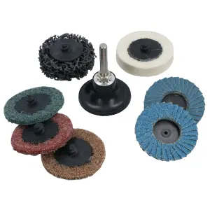 9pc Sanding & Prepping 2 Pads Buffer Buffing Stripping Flap Discs Rotary