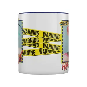 Birds Of Prey Warning Harley Quinn Mug White/Blue (One Size)