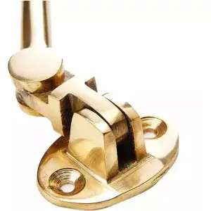 AFIT Polished Brass Heavy Duty Silent Cabin Hook And Eye 300mm