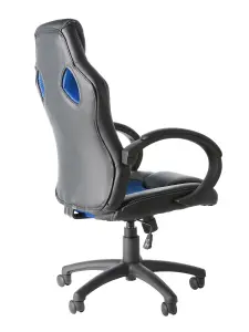 Daytona office chair with wheels in blue / black