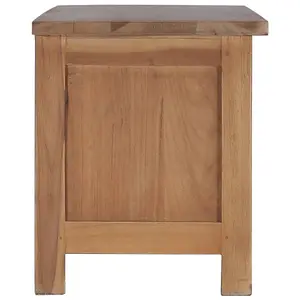 Berkfield TV Cabinet 90x30x35 cm Solid Teak Wood