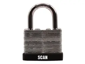 Scan Laminated Steel Padlock 40mm