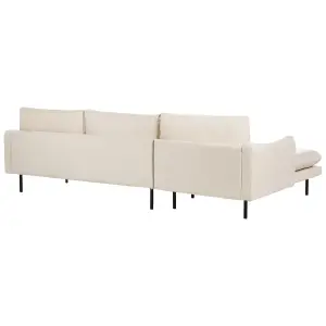 Right-Hand Corner Sofa VINTERBRO Light Beige Velvet Right Hand