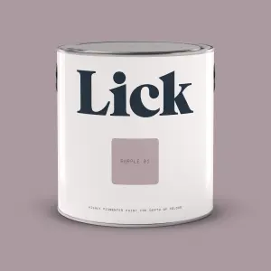 Lick Purple 01 Matt Emulsion paint, 2.5L