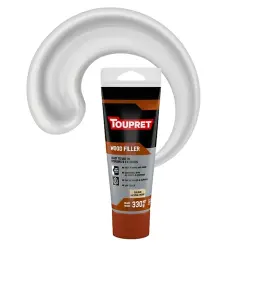 Toupret Ready Mixed Wood Filler - Off White - 330g Tube