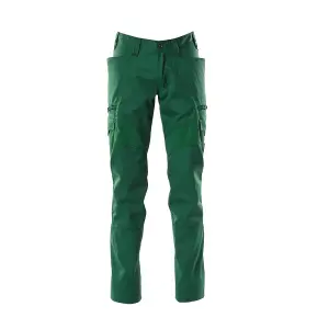 Mascot Accelerate Thigh Pocket Trousers with Stretch Zones - Green   (35.5) (Leg Length - Regular)