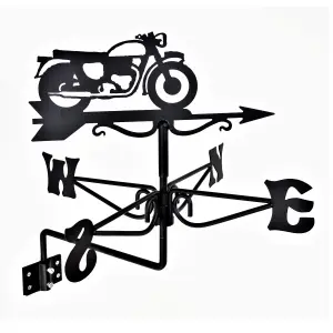 Espira 2932 Vintage Motorcycle Black Mini Weathervane