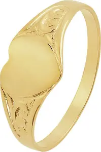 Revere 9Ct Gold Heart Signet Kids Ring - H