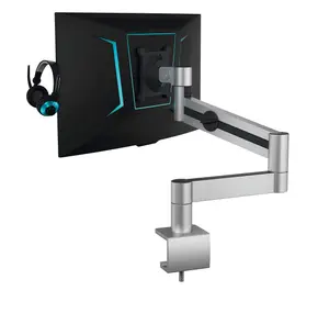 Durable Monitor Mount PRO with Arm for 1 Screen - Desk Clamp Attachment