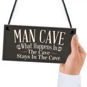 Red Ocean Vintage Man Cave Plaque Sign Fathers Day Gift For Him Bedroom Bar Shed Gift Idea