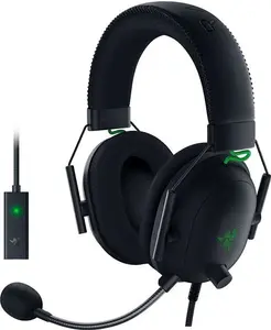 Razer Blackshark V2 Gaming Headset: THX 7.1 Spatial Surround Sound - 50mm Drivers - Detachable Mic - PC, PS4, PS5, Switch, Xbox One, Xbox Series X &