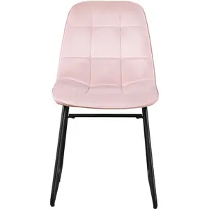 Mizer Upholstered Dining Chair (Set of 2) Baby Pink