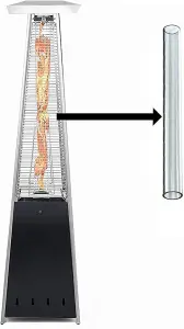 BU-KO Glass Tube Replacement for Pyramid Gas Heater