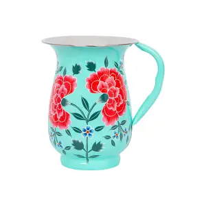 BillyCan Hand-Painted Picnic Water Jug - 1.7L - Peony