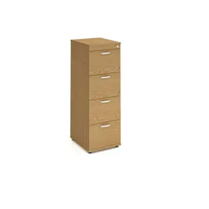 Impulse 50cm Wide 4 -Drawer File Cabinet Oak