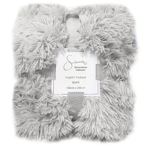 Fluffy Throw Over Sofa Bed Fleece Blanket