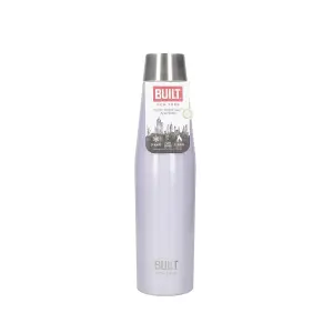 BUILT Stainless Steel Water Bottle Insulated  Sports Lilac Gym Travel Flask 540ml