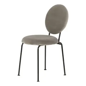 Medallion Upholstered Dining Chair Grey