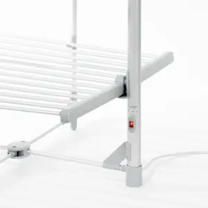 Daewoo 3 Tier Heated Airer Foldable Clothes Drying Rack 300W Energy Efficient