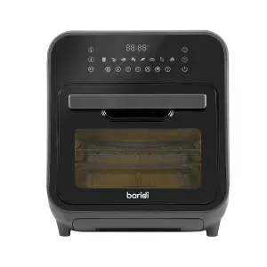 Baridi Steam Air Fryer Oven, Self-Cleaning, 8 Preset Programs, 1635W, 15L, Black