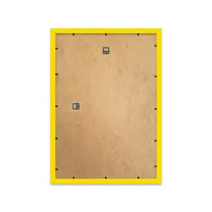 A2 Yellow Picture Frame With Mount for A3 (29.7 x 42cm - 11.7 x 16.5in) Poster, Photo, Artwork, or Print.