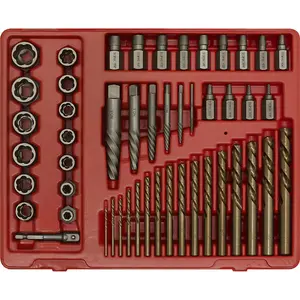 49 Piece Master Extractor Set - Screw Bolt & Nut Extraction - Storage Case