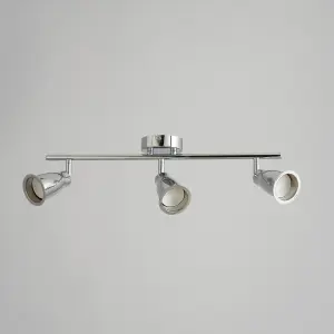 Litecraft Taurus Chrome Bathroom Spotlight Bar