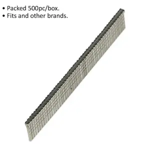 500 Pack of 10mm Brad Nails - 18 Gauge Nailer Refill for Staple Guns