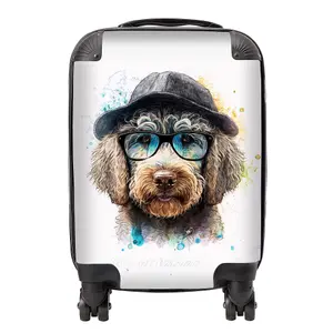 Labradoodle Dog Face Splashart Suitcase - Mini Cabin