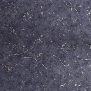 Superfresco Easy Gilded Plaster Navy Copper Textured Plain Wallpaper