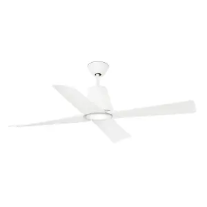 Luminosa Typhoon LED White Ceiling Fan with DC Motor, 3000K