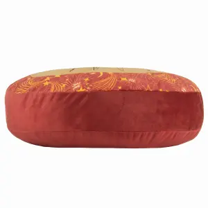 Ethereal Sun Velvet Round Filled Cushion