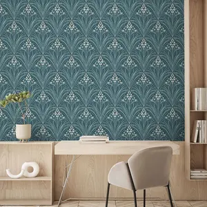 Elegance Bellflower Wallpaper Green M66114