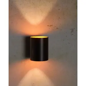 Lucide Xera Modern Up Down Wall Light 8cm - 1xG9 - Black