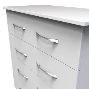 Heddon 4 Drawer Chest in White Matt