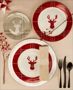 30pc Highland Red Stag Dinner Set