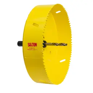 Saxton HSS Hole Saw M42 Bi-Metal 8% Cobalt Heavy Duty with Arbor (14mm - 230mm) - 152mm (6") + Arbor